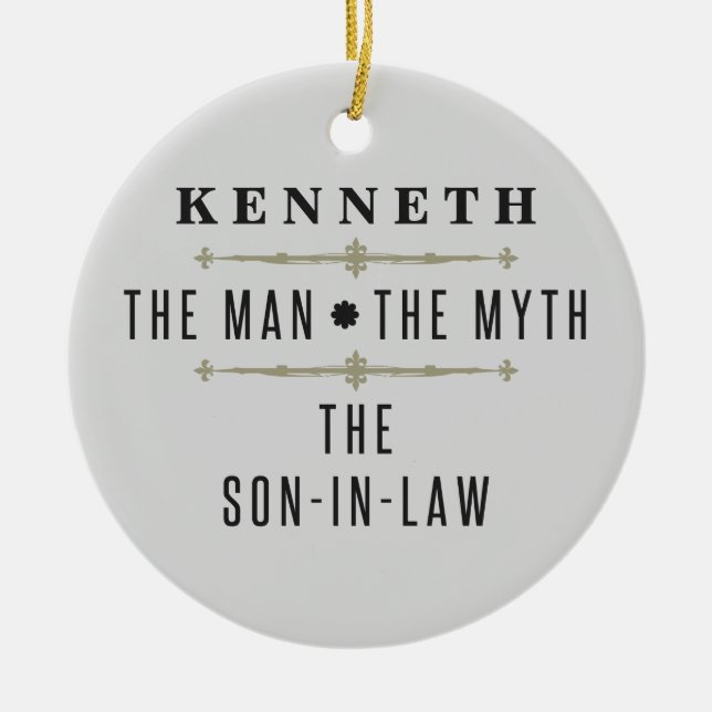 Son-In-Law The Man The Myth Keramik Ornament (Vorne)
