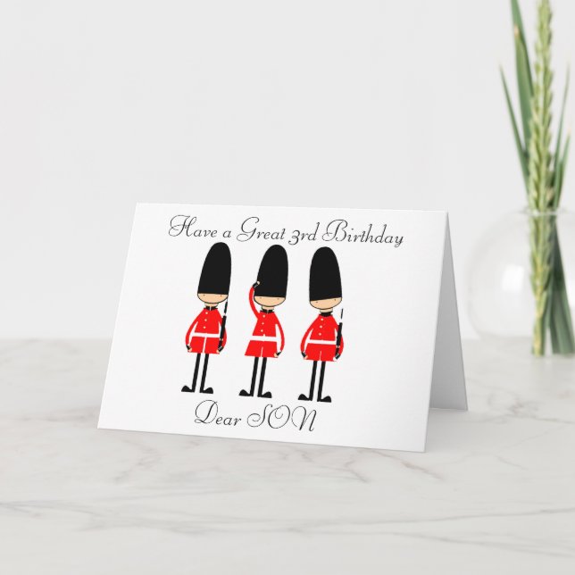 SON JEDES ALTER BIRTHDAY CARD KARTE (Vorderseite)