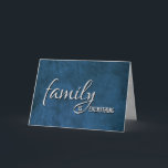 Son Law Birthday Blue Leather Karte<br><div class="desc">Blauer Lederhintergrund für Schwiegersohn zum Geburtstag. Der Inside Text kann für alle Familienmitglieder geändert werden.</div>