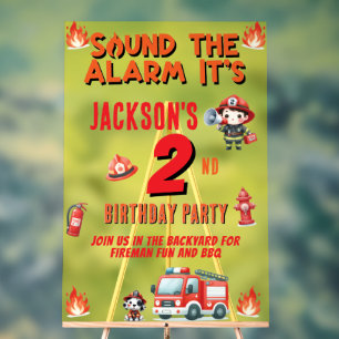 Son Le pompier d'alarme Tout âge Anniversaire Fête