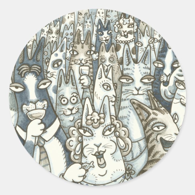 Son N'Fitz Cats LIFE'S A PARTY STICKERS Sheet (Devant)