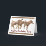 Son Niedlich Wolf Welpen Geburtstagskarte Karte<br><div class="desc">Hier ist eine großartige Geburtstagskarte für diesen Tier-,  Natur- oder Wildtierfreund.</div>