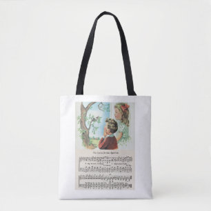 Son oeil est sur le sac fourre-tout à moineau