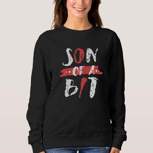 Son Of A Bit Computer Programmer Tech Savy IT Bina Sweatshirt (Vorderseite)