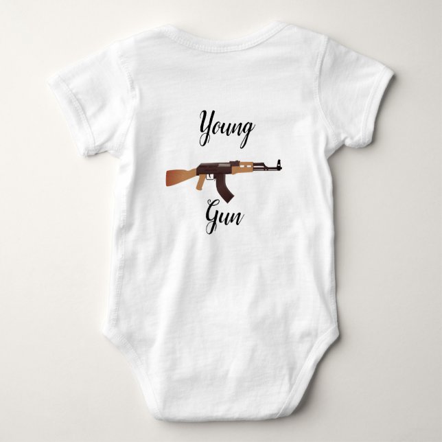 Son Of A Gun Young Gun Baby Strampler (Rückseite)