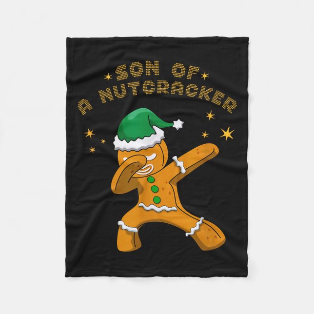 Son Of A Nutcracker Pajamas Christmas Gingerbread  Fleecedecke (Vorderseite)