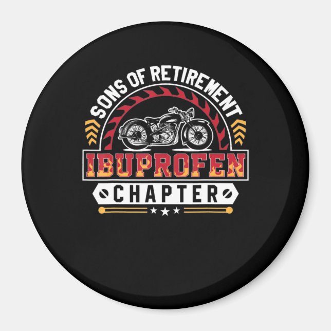 Son Or Arthritis Old Riders Funny Art Gift Magnet (Vorne)