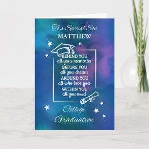 Son Personalize Uni-Abschluß Quote Karte