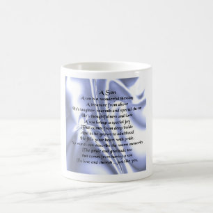 Son Poem Mug - Design bleu