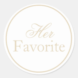 Son Sticker Mariage favori Beige Ivory Khaki