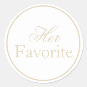 Son Sticker Mariage favori Beige Ivory Khaki