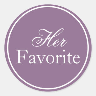 Son Sticker Mariage favori Lilac Lavender Purple