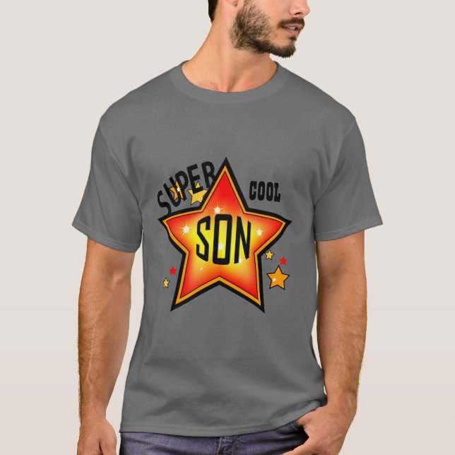 Son Super Cool Star T - Shirt (Vorderseite)