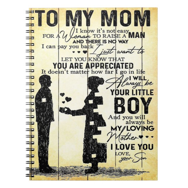 Son to Mama Gift | Sondergeschenk für Familien Notizblock (Vorderseite)