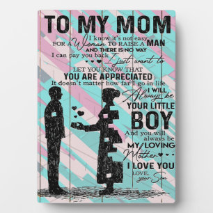 Son to Mama Letter, to my Mama Gift Fotoplatte