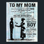 Son To Mom Gift, Personalize Letter To My Mom Gift Poster<br><div class="desc">Son To Mom Gift,  Personalize Letter To My Mom Gift</div>
