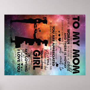 Son to my Mama Gift   Lovely Letter of Mama Poster