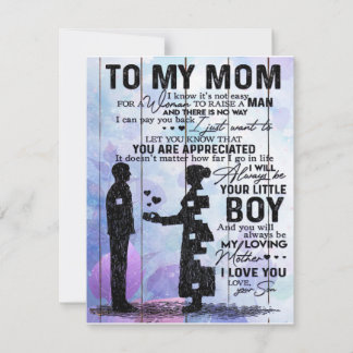 Son to my Mama Letter, Zuhause Decoration, Einladung