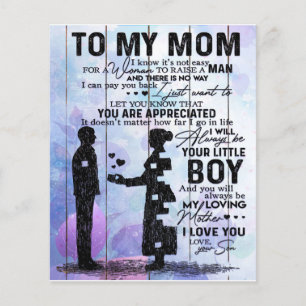 Son to my Mama Letter, Zuhause Decoration, Flyer