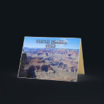 Son, You're Grand! Grand Canyon Birthday Card Karte<br><div class="desc">Remind your son celebrating a birthday that he's not getting ancient and weathered,  he's becoming grand. This card features three views of the Grand Canyon.</div>