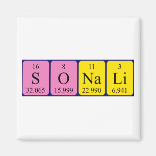Sonali-Magnet für den periodischen Tabellennamen Magnet