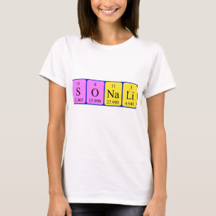 Sonali Namen-Shirt periodischer Tabelle T-Shirt