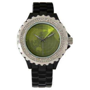 Sonar World Map Armbanduhr