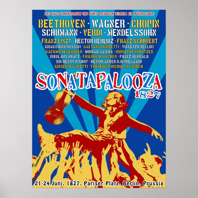Sonatapalooza 1827 Poster de concert (Devant)