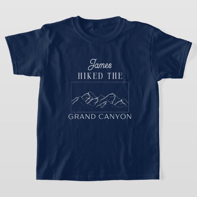 Sonderanfertigung beim Wandern auf dem großen Cany T-Shirt (Ablage )