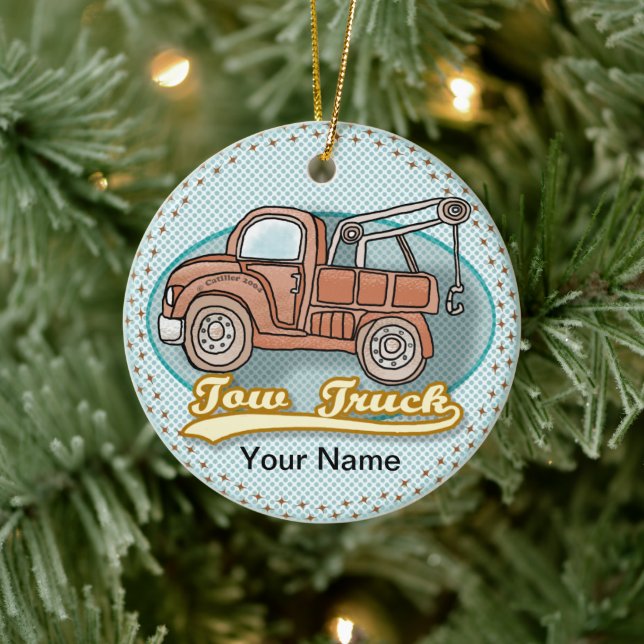 Sonderanfertigung für klassische Schleppwagen Keramik Ornament (Baum)