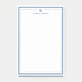 Sonderanfertigung Navy Blau Rand Briefpapier  Post-it Klebezettel