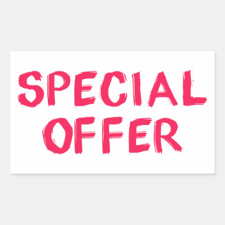 Sonderangebot-Aufkleber für Einzelhandel-Promotion Rechteckiger Aufkleber