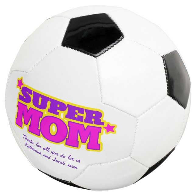 Sonderanleitung für Super-Mama Rosa lila-gelbe Kug Fußball (Dreiviertel)