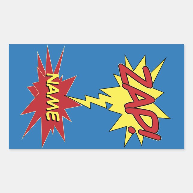 Sonderaufkleber ZAP! Rechteckiger Aufkleber (Vorderseite)