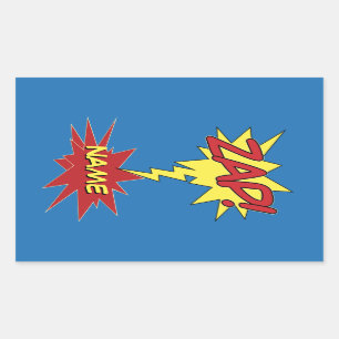 Sonderaufkleber ZAP! Rechteckiger Aufkleber