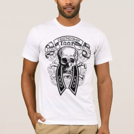 Sonderbare Gefährte-FLT Schädel und Kragen T-Shirt