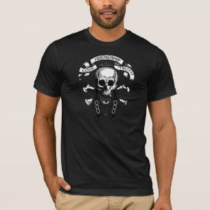 Sonderbare Gefährte-FLT Schädel und Kragen T-Shirt