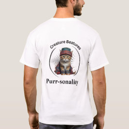 sonderbare Katze in schottischem Tartan | Funny Sa T-Shirt