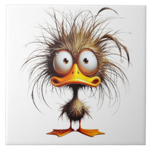 Sonderbarer Vogel Fliese