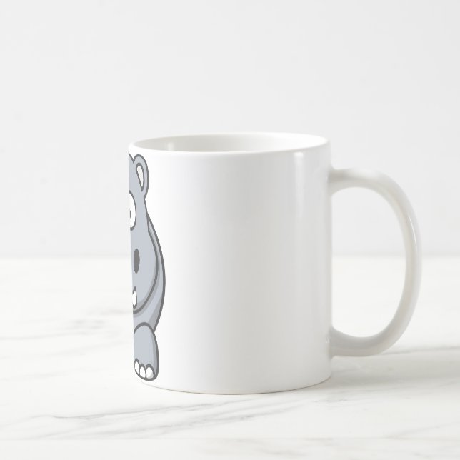Sonderbares Flusspferd Kaffeetasse (Rechts)