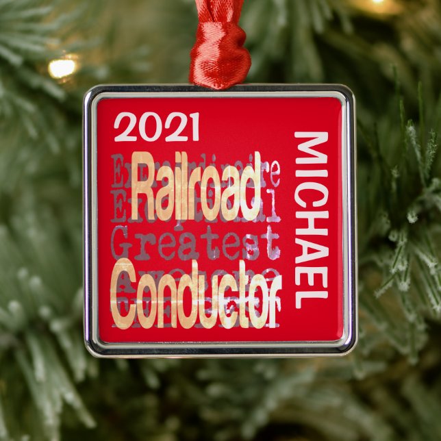 Sonderbeauftragter für den Eisenbahnverkehrsleiter Ornament Aus Metall (Baum)