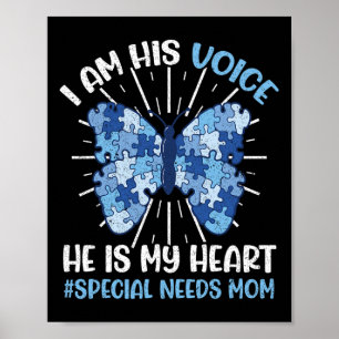 Sonderbedarf-Mutter Ich bin seine Stimme Er ist me Poster