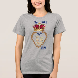 Sonderbestellung "Mein KING" für sie, Deutschland  Tri-Blend Shirt