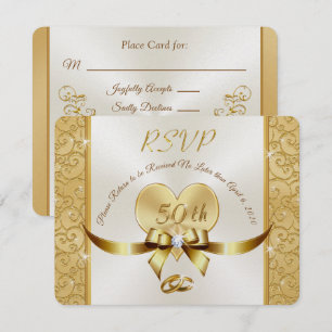Sonderbestellung Millie 50. Jubiläum RSVP-Karten Einladung