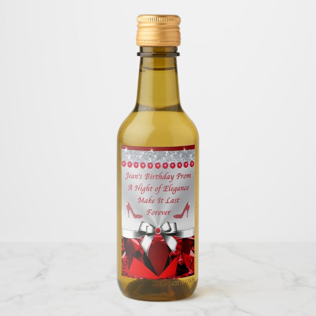 Sonderbestellung, Mini-Getränke-Labels für Jean Weinetikett (Vorderseite)