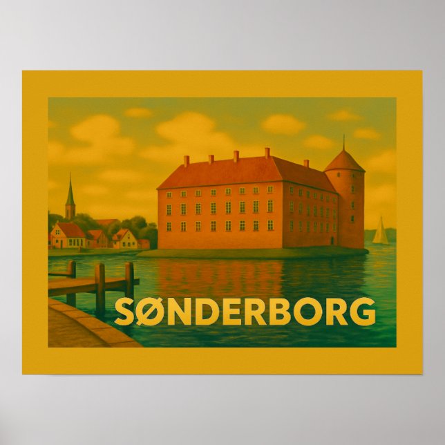 Sønderborg Dänemark Schloss Poster (Vorne)