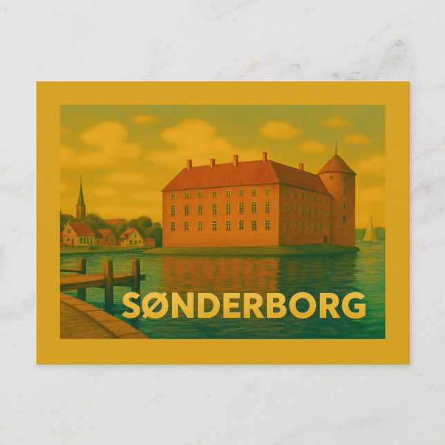 Sønderborg Dänemark Schloss Postkarte (Vorderseite)