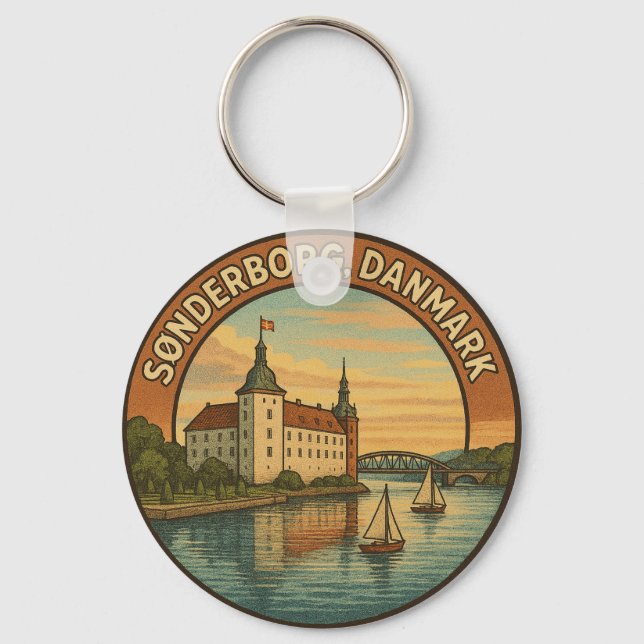 Sønderborg Dänemark Schloss Schlüsselanhänger (Vorderseite)