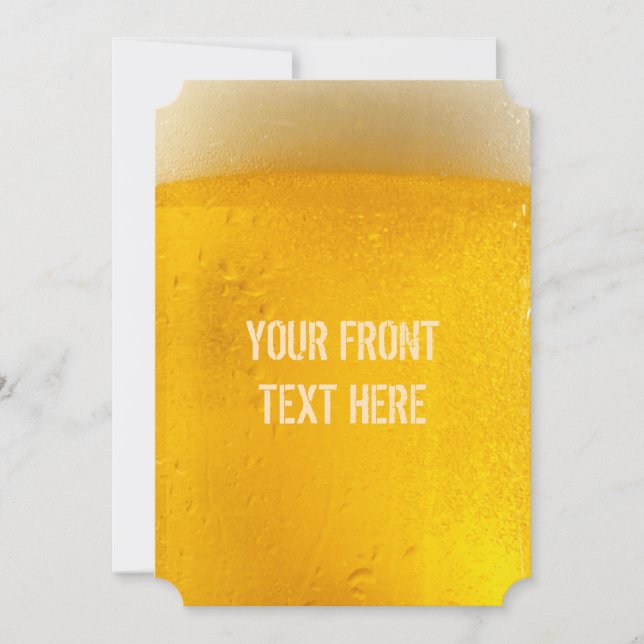 Sondereinladungen für BIER Einladung (Vorderseite)