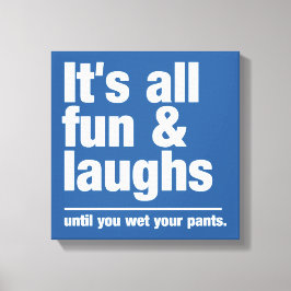 Sonderfarben-Leinwand für FUN & LAUGHS Leinwanddruck